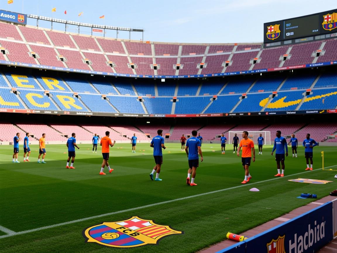 巴塞罗那一线队休息日自发训练，为西甲比赛蓄力  第2张